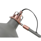 NL70089 Barnie Adjustable Floor Lamp Sand Grey/Copper/White