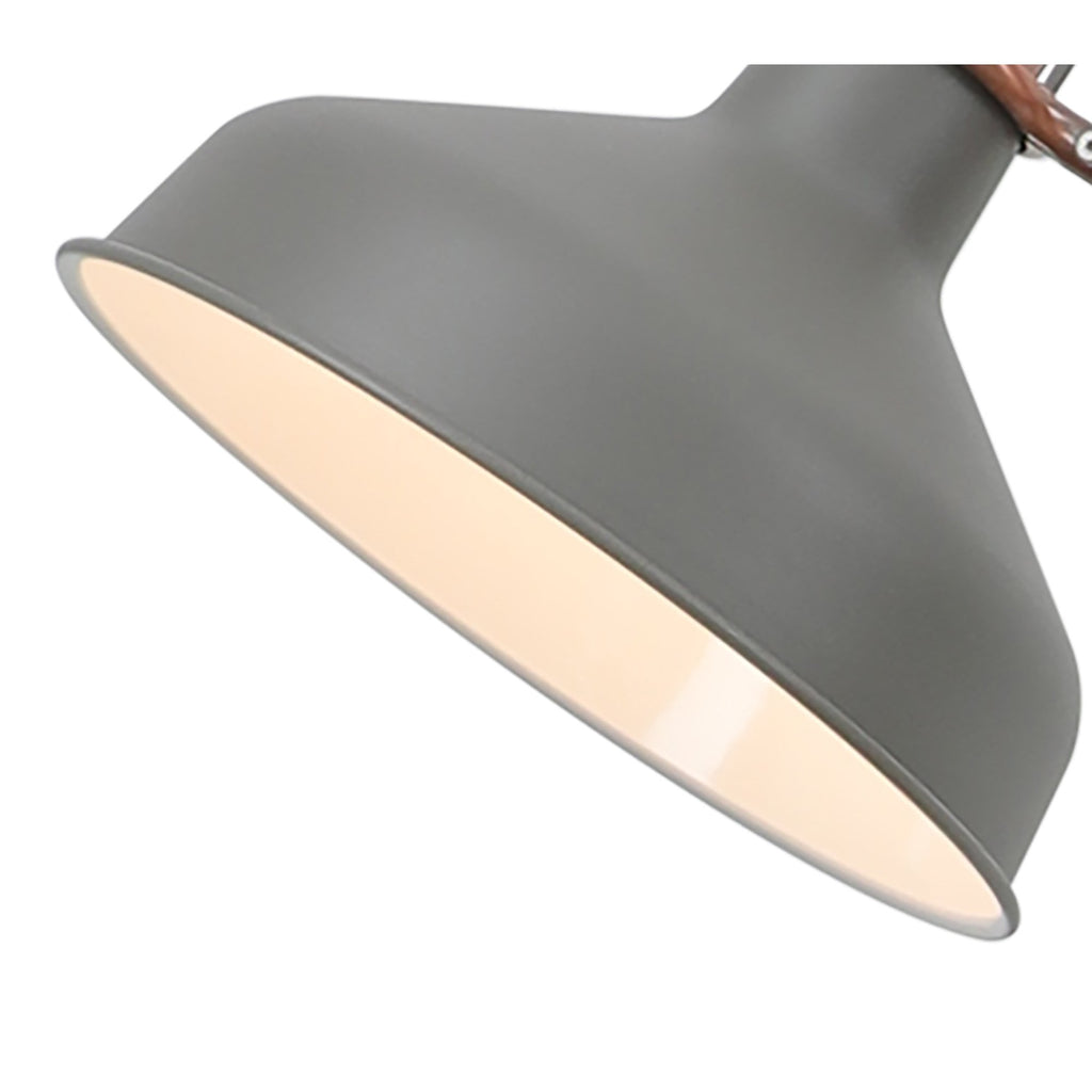 NL70089 Barnie Adjustable Floor Lamp Sand Grey/Copper/White