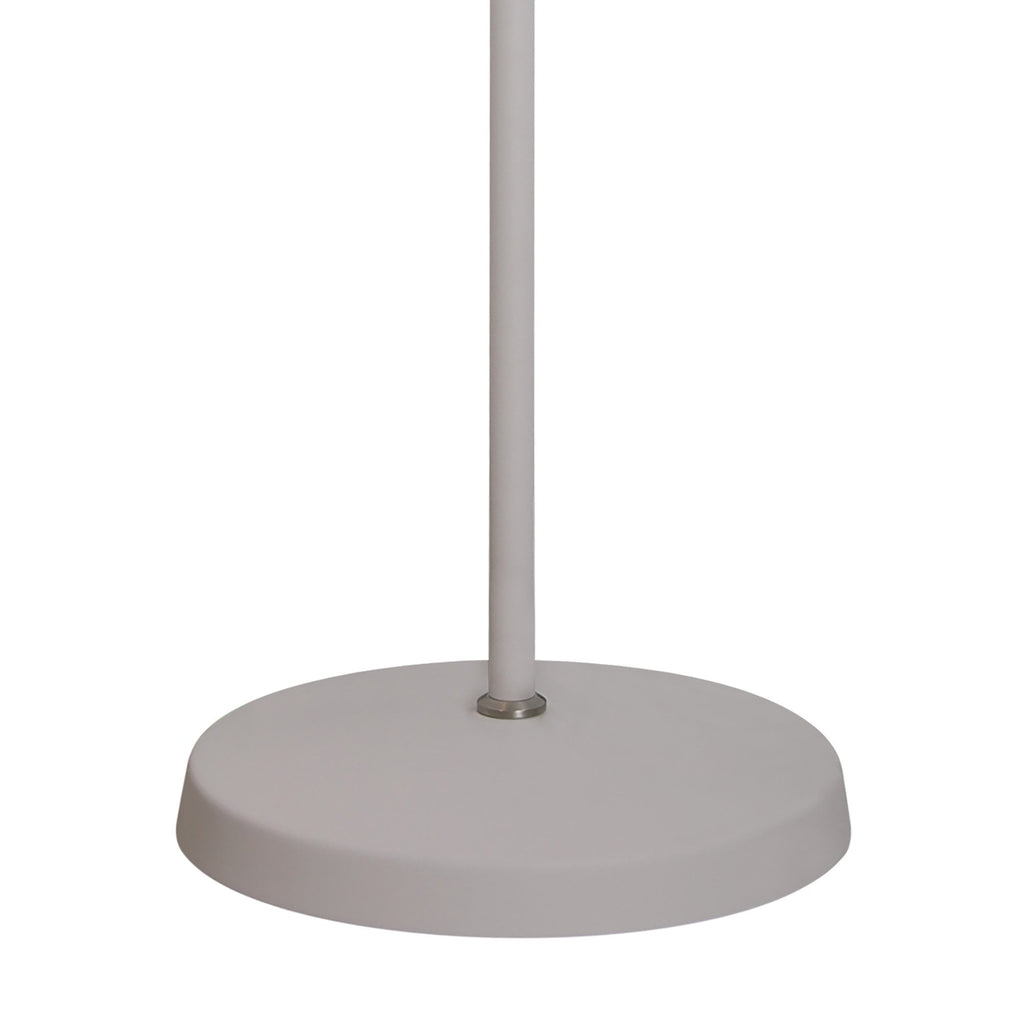 NL70099 Barnie Adjustable Floor Lamp Sand White/Satin Nickel/White