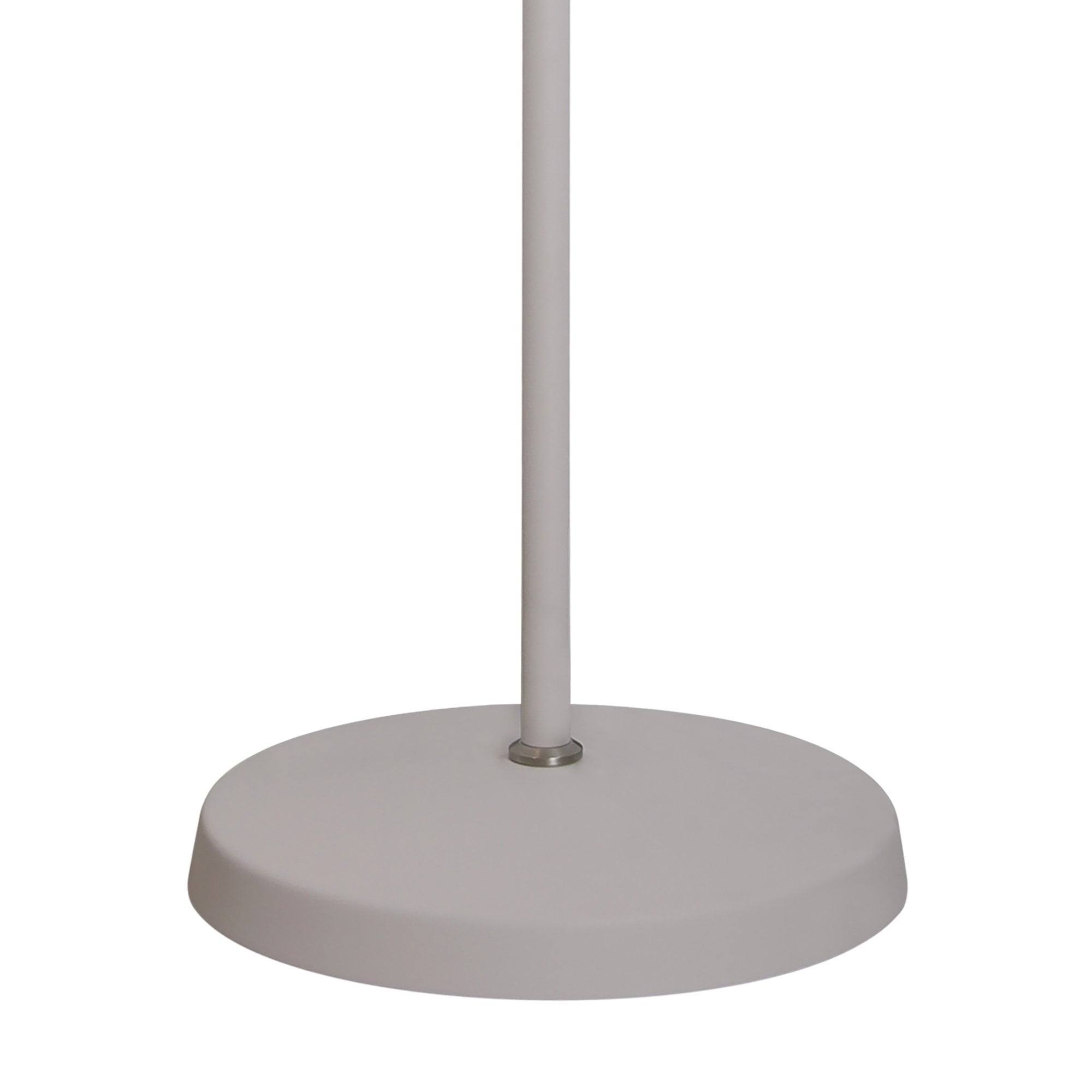 NL70099 Barnie Adjustable Floor Lamp Sand White/Satin Nickel/White