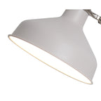 NL70099 Barnie Adjustable Floor Lamp Sand White/Satin Nickel/White