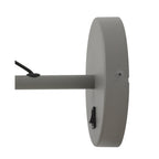 NL70119 Barnie Adjustable Wall Lamp Switched Sand Grey/Copper/White