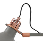 NL70119 Barnie Adjustable Wall Lamp Switched Sand Grey/Copper/White