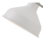 NL70129 Barnie Adjustable Wall Lamp Switched Sand White/Satin Nickel/White