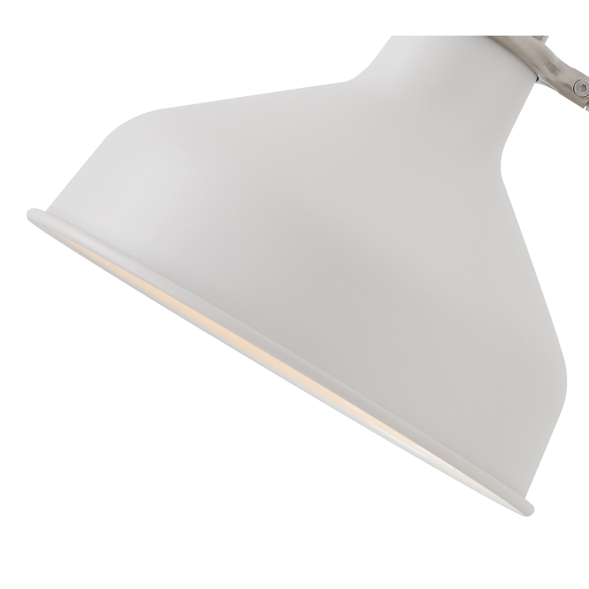 NL70129 Barnie Adjustable Wall Lamp Switched Sand White/Satin Nickel/White