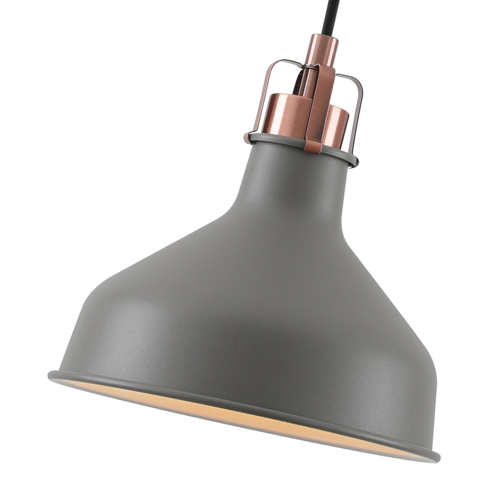 NL70149 Barnie Small Pendant Sand Grey/Copper/White