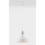 NL70159 Barnie Small Pendant Sand White/Satin Nickel/White