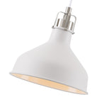 NL70159 Barnie Small Pendant Sand White/Satin Nickel/White