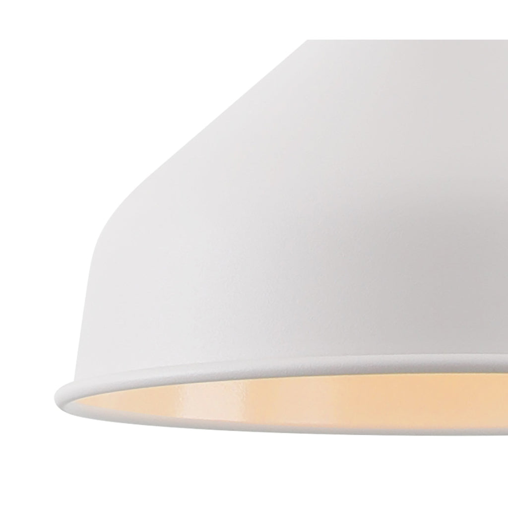 NL70159 Barnie Small Pendant Sand White/Satin Nickel/White