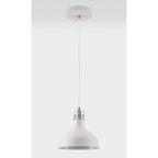 NL70159 Barnie Small Pendant Sand White/Satin Nickel/White
