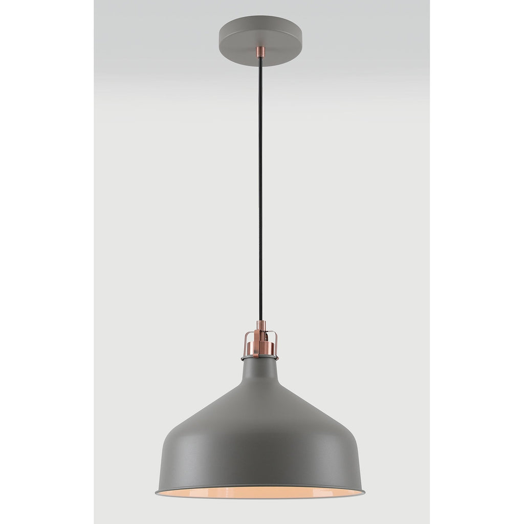 NL70179 Barnie Medium Pendant Sand Grey/Copper/White