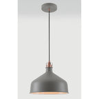 NL70179 Barnie Medium Pendant Sand Grey/Copper/White
