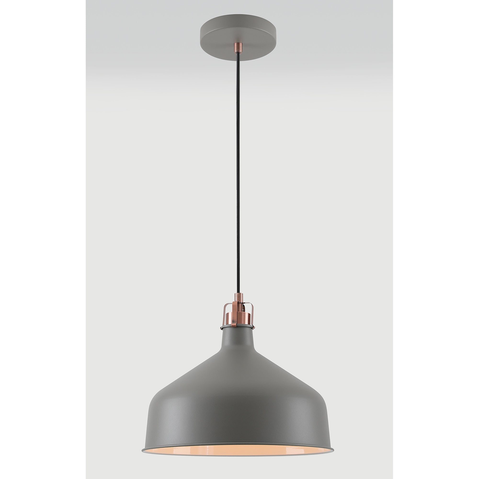 NL70179 Barnie Medium Pendant Sand Grey/Copper/White