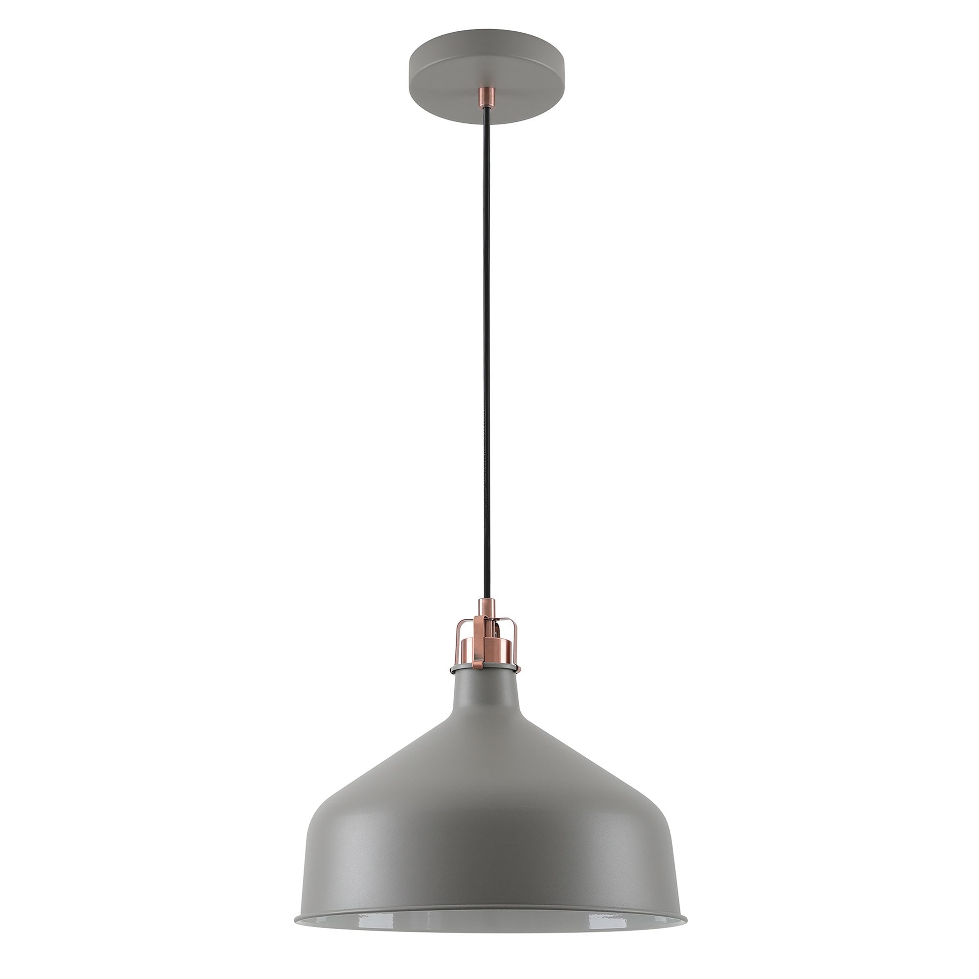 NL70179 Barnie Medium Pendant Sand Grey/Copper/White