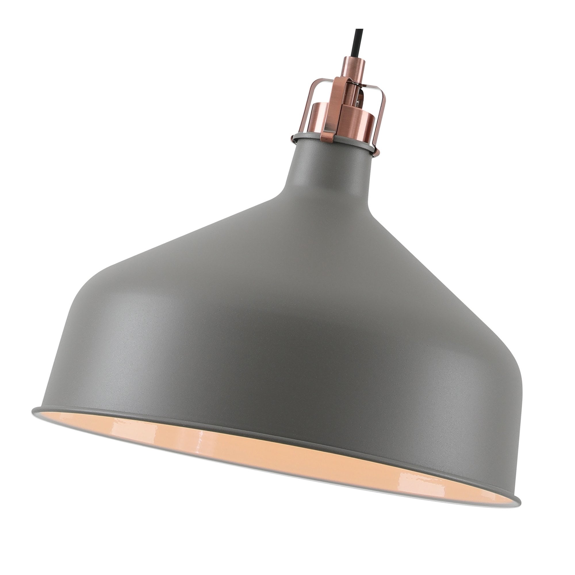 NL70179 Barnie Medium Pendant Sand Grey/Copper/White