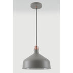 NL70179 Barnie Medium Pendant Sand Grey/Copper/White