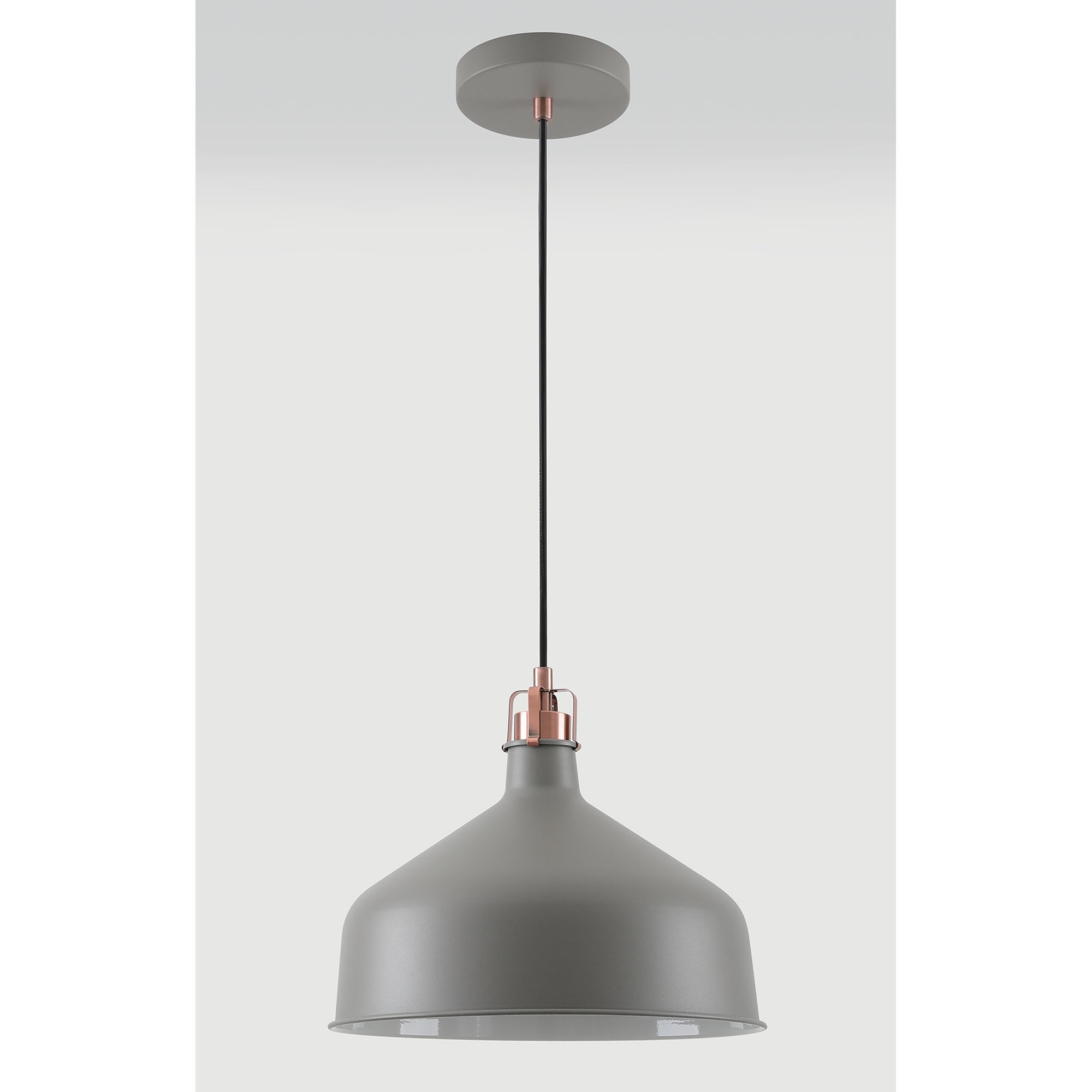 NL70179 Barnie Medium Pendant Sand Grey/Copper/White