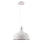 NL70189 Barnie Medium Pendant Sand White/Satin Nickel/White