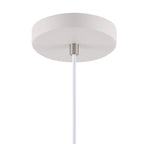 NL70189 Barnie Medium Pendant Sand White/Satin Nickel/White
