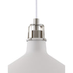 NL70189 Barnie Medium Pendant Sand White/Satin Nickel/White