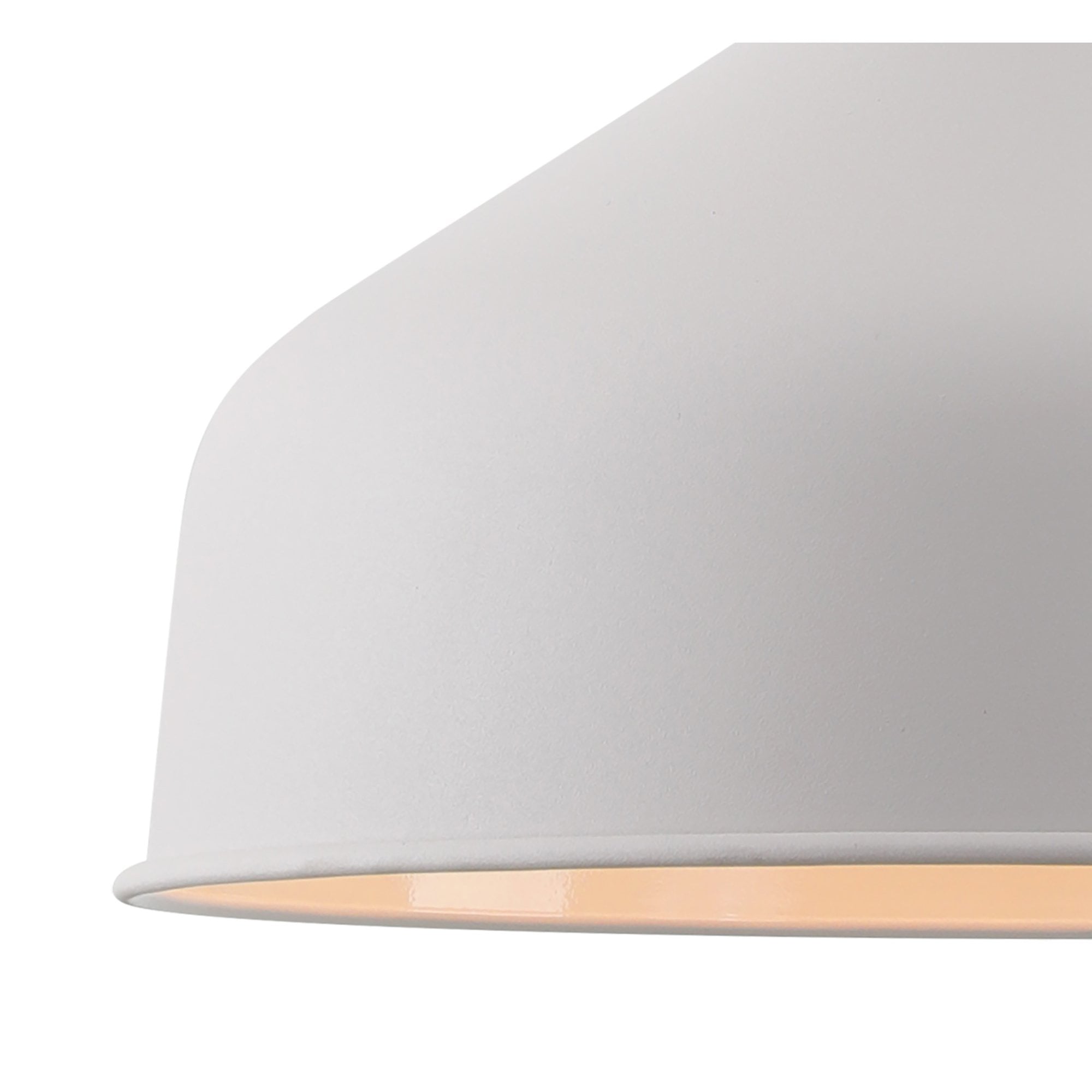 NL70189 Barnie Medium Pendant Sand White/Satin Nickel/White