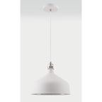 NL70189 Barnie Medium Pendant Sand White/Satin Nickel/White