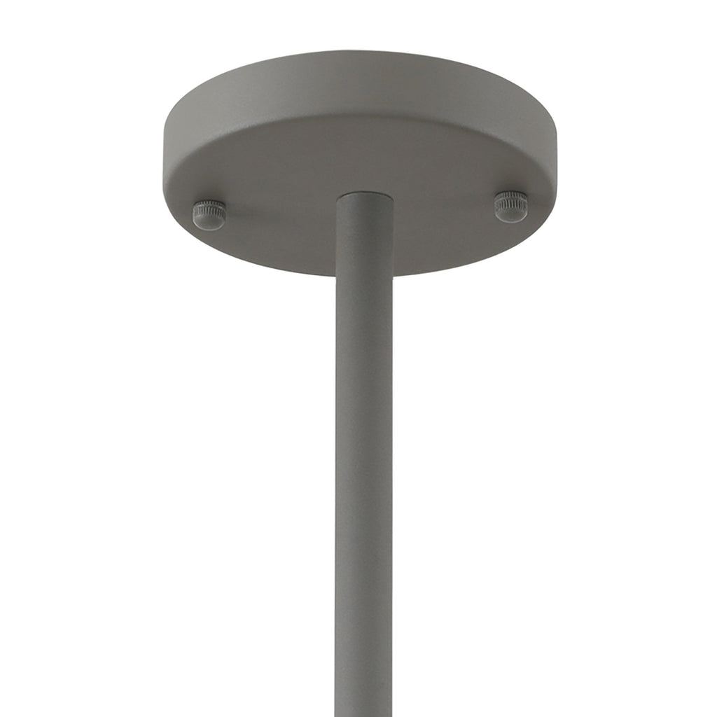 NL70209 Barnie Telescopic 5 Light Pendant Sand Grey/Copper/White