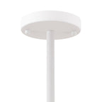 NL70219 Barnie Telescopic 5 Light Pendant Sand White/Satin Nickel/White