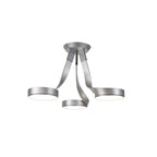 NL70499 Candy 3 Light Semi Ceiling LED Silver/Polished Chrome