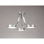 NL70499 Candy 3 Light Semi Ceiling LED Silver/Polished Chrome