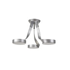 NL70499 Candy 3 Light Semi Ceiling LED Silver/Polished Chrome