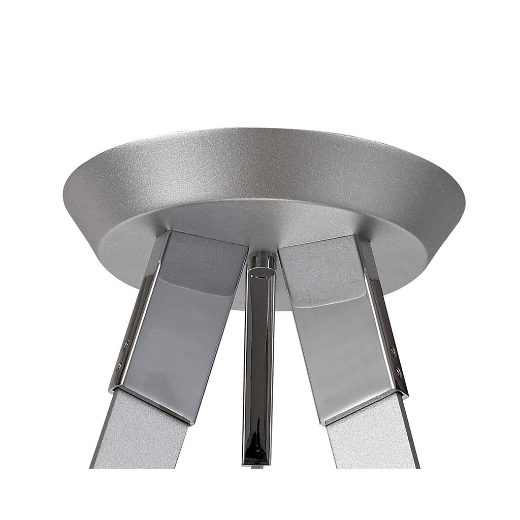 NL70499 Candy 3 Light Semi Ceiling LED Silver/Polished Chrome