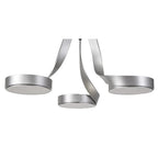 NL70499 Candy 3 Light Semi Ceiling LED Silver/Polished Chrome