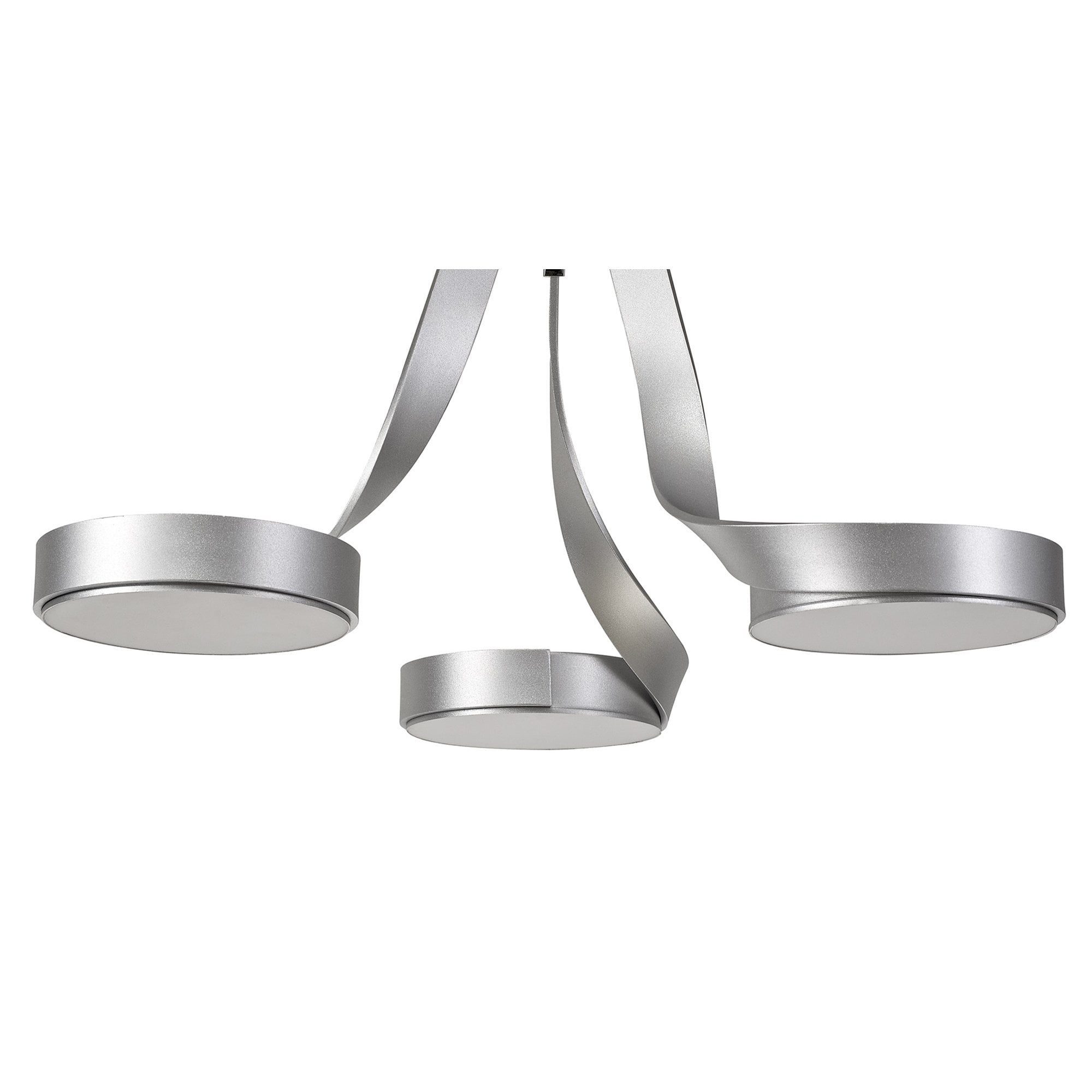 NL70499 Candy 3 Light Semi Ceiling LED Silver/Polished Chrome