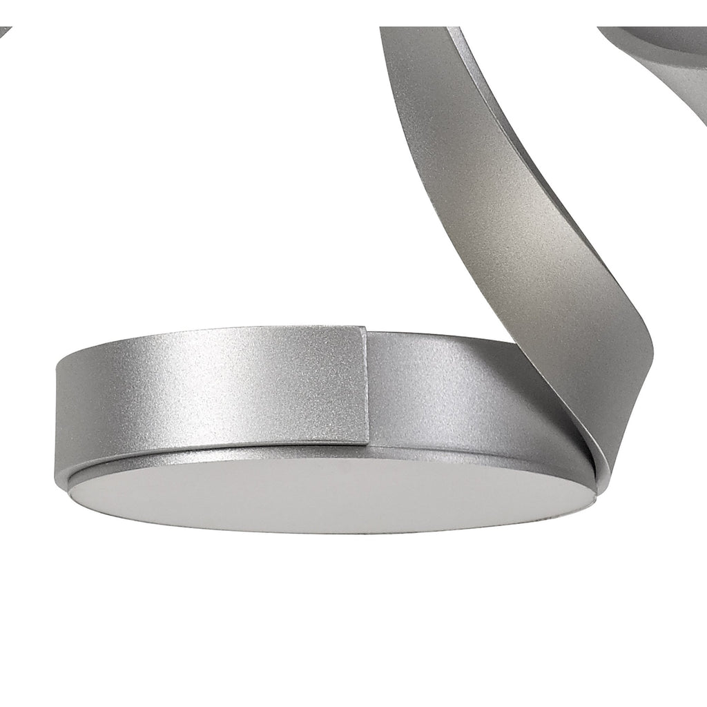 NL70499 Candy 3 Light Semi Ceiling LED Silver/Polished Chrome