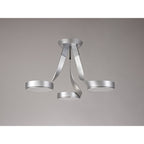 NL70499 Candy 3 Light Semi Ceiling LED Silver/Polished Chrome