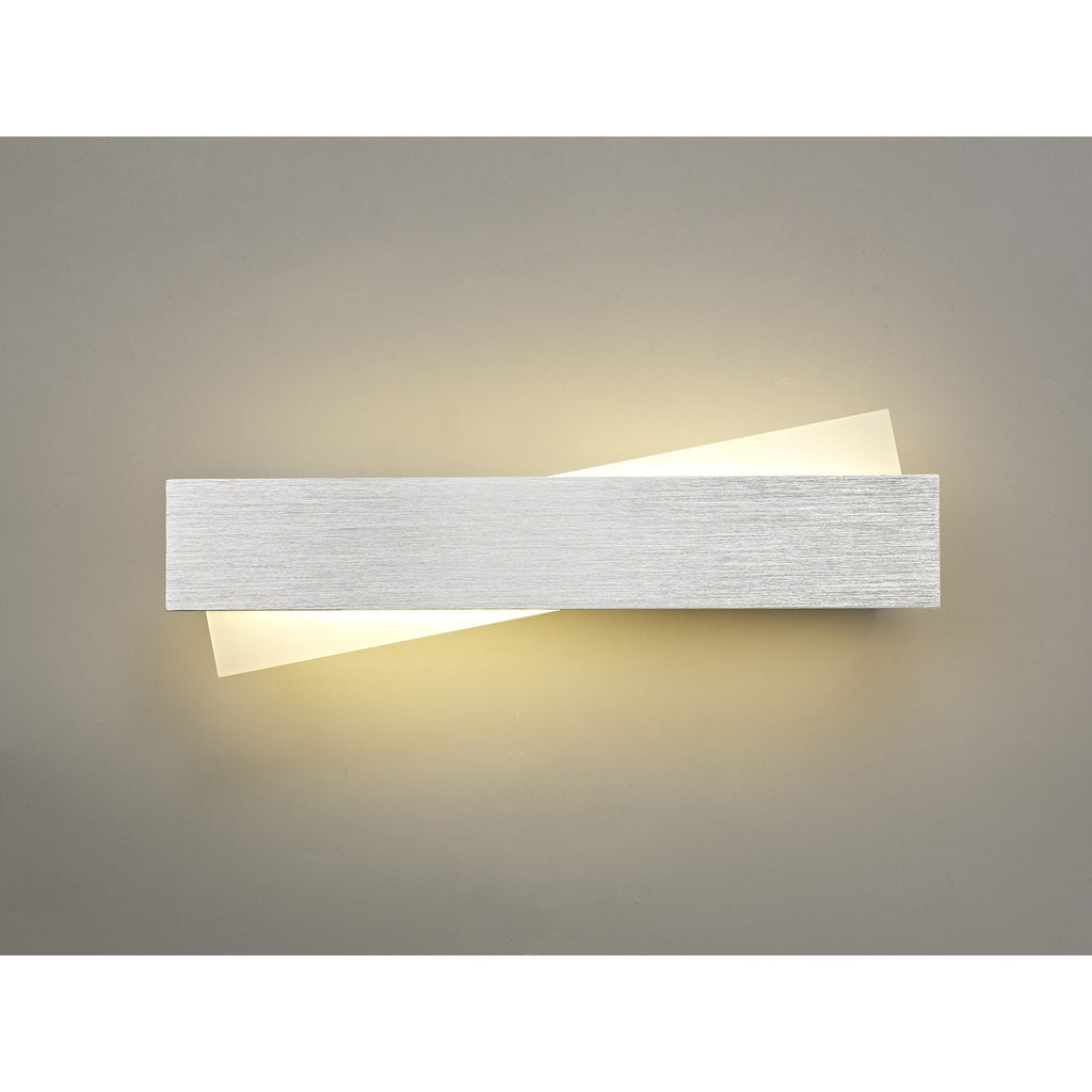 NL70429 Clive Wall Lamp LED Brushed Aluminium/Frosted White
