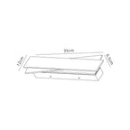 NL70439 Clive Wall Lamp LED Brushed Gold/Frosted White