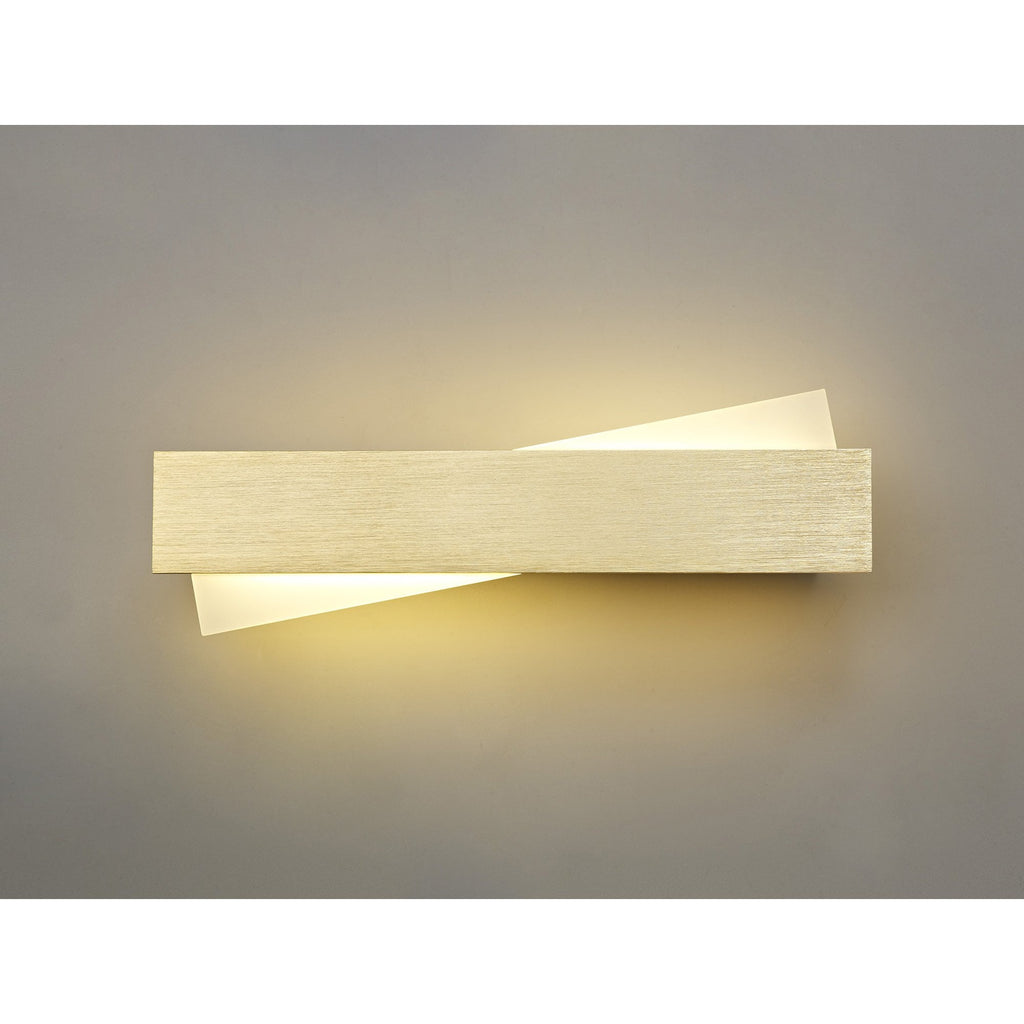NL70439 Clive Wall Lamp LED Brushed Gold/Frosted White