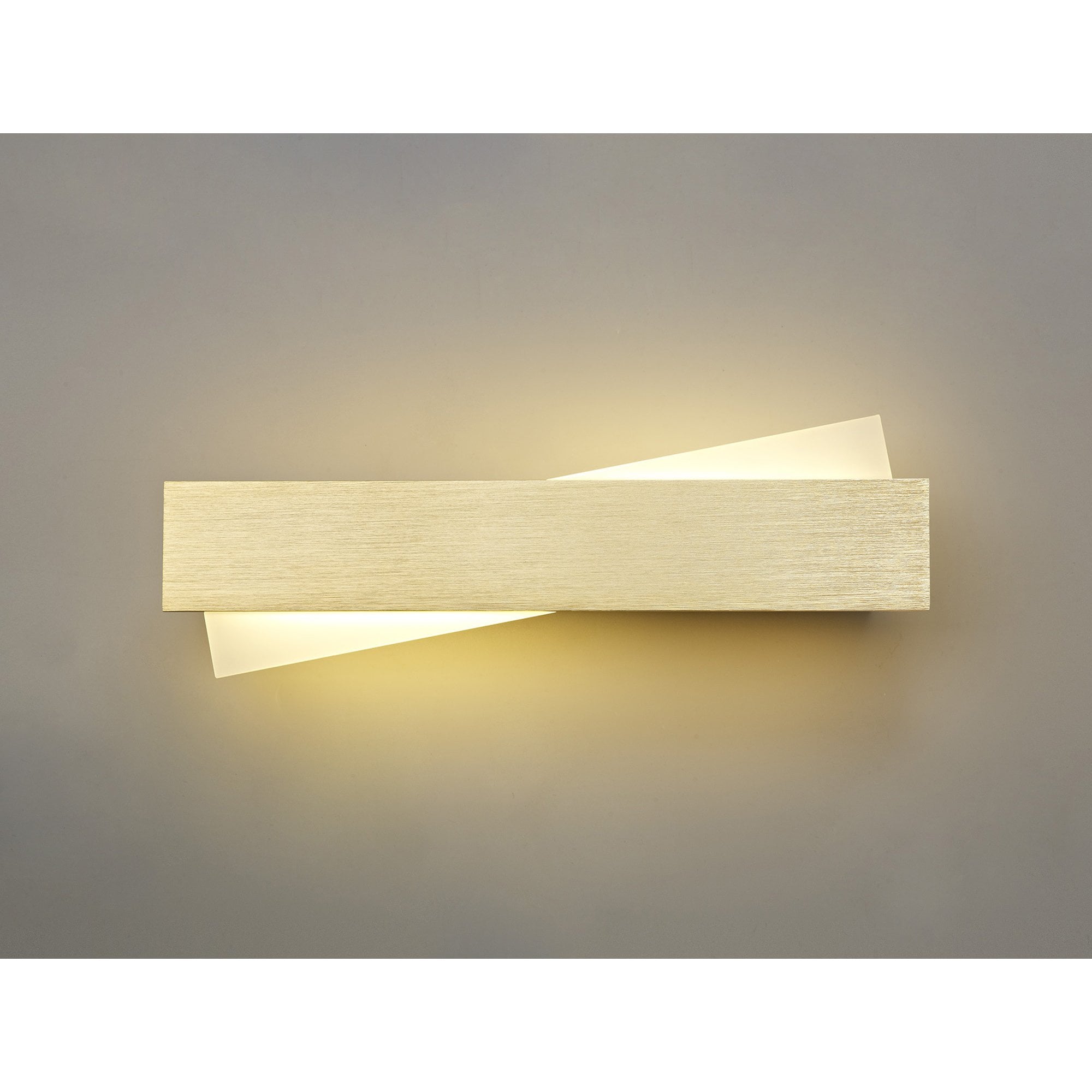 NL70439 Clive Wall Lamp LED Brushed Gold/Frosted White