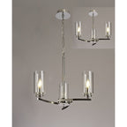 NL73099 Darling 3 Light Pendant/Semi Ceiling Polished Nickel