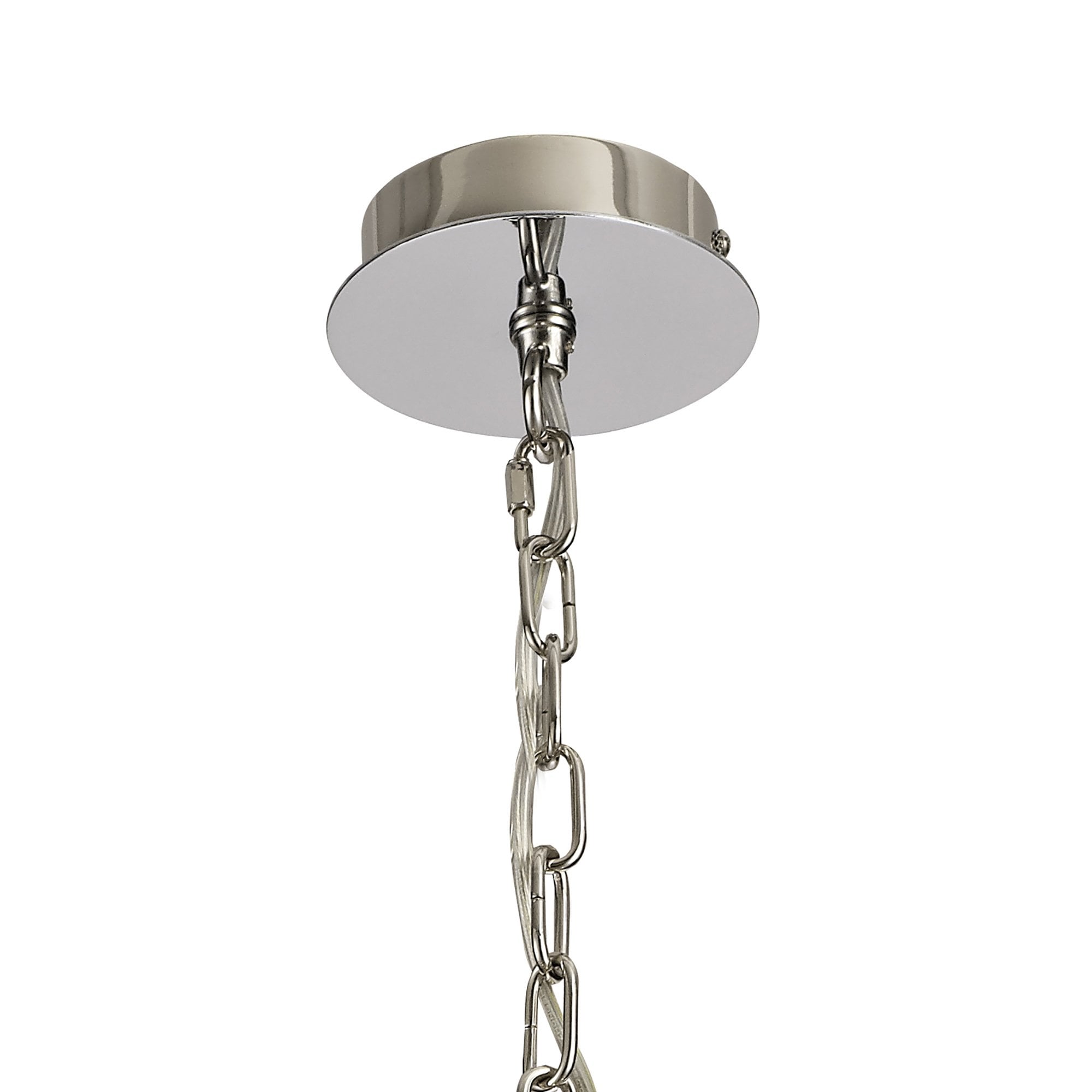 NL73099 Darling 3 Light Pendant/Semi Ceiling Polished Nickel