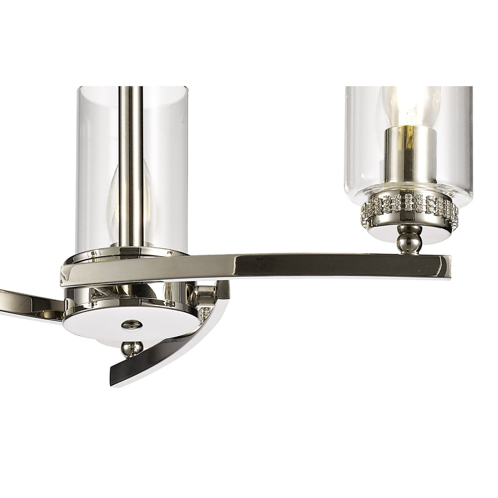 NL73099 Darling 3 Light Pendant/Semi Ceiling Polished Nickel