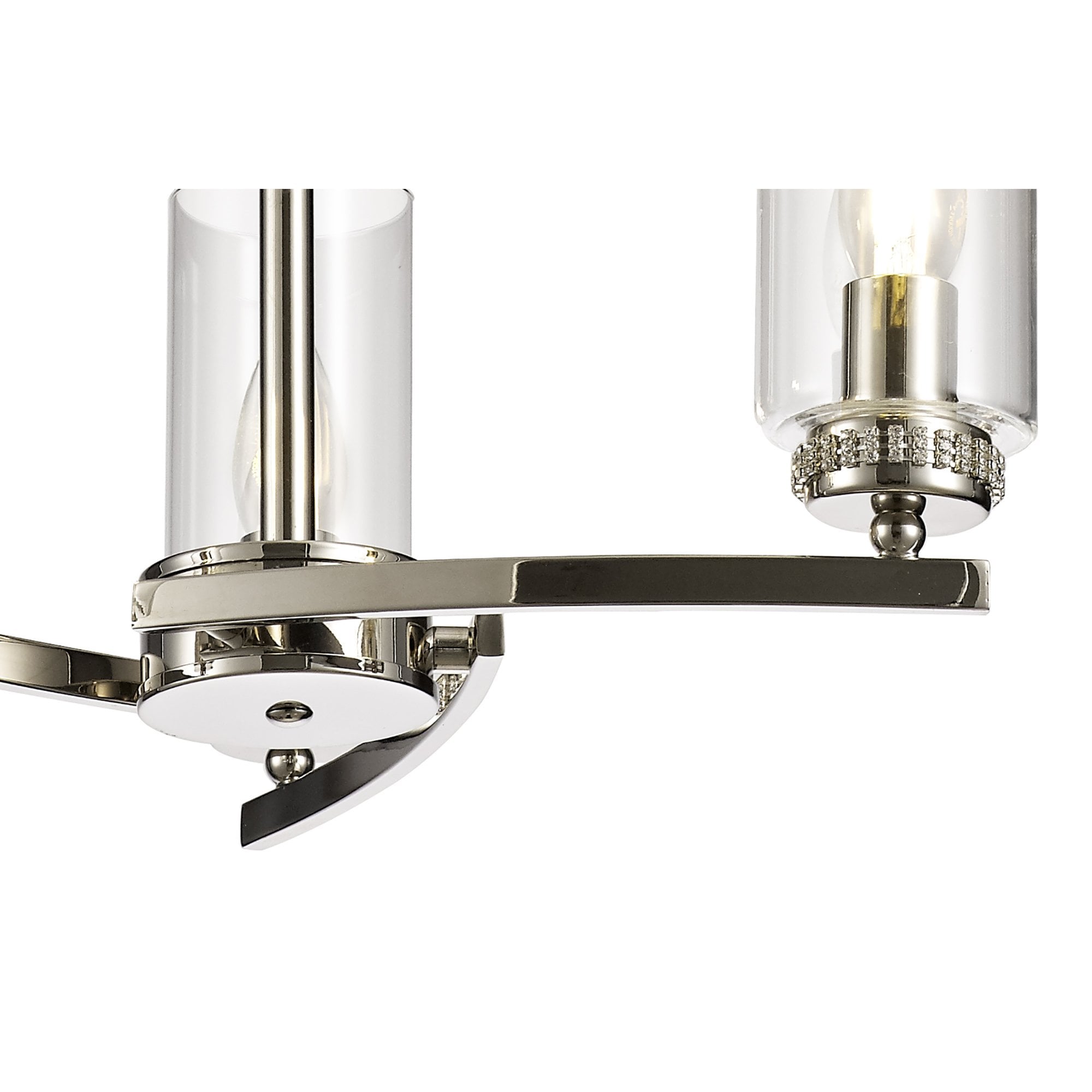 NL73099 Darling 3 Light Pendant/Semi Ceiling Polished Nickel