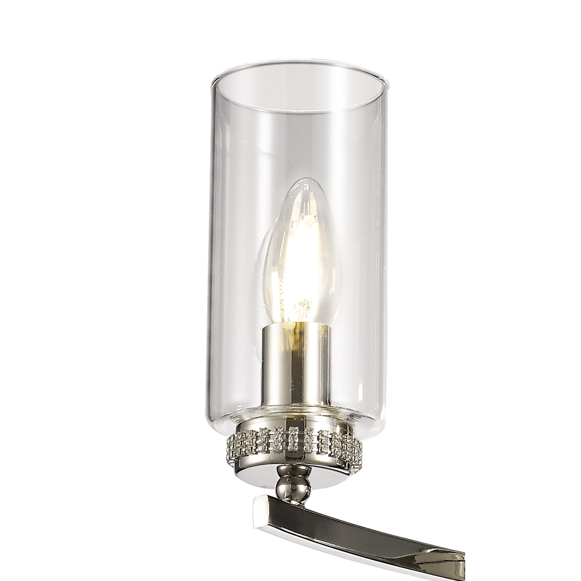 NL73099 Darling 3 Light Pendant/Semi Ceiling Polished Nickel