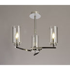 NL73099 Darling 3 Light Pendant/Semi Ceiling Polished Nickel