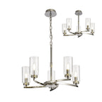 NL73109 Darling 5 Light Pendant/Semi Ceiling Polished Nickel