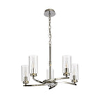 NL73109 Darling 5 Light Pendant/Semi Ceiling Polished Nickel