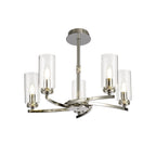 NL73109 Darling 5 Light Pendant/Semi Ceiling Polished Nickel