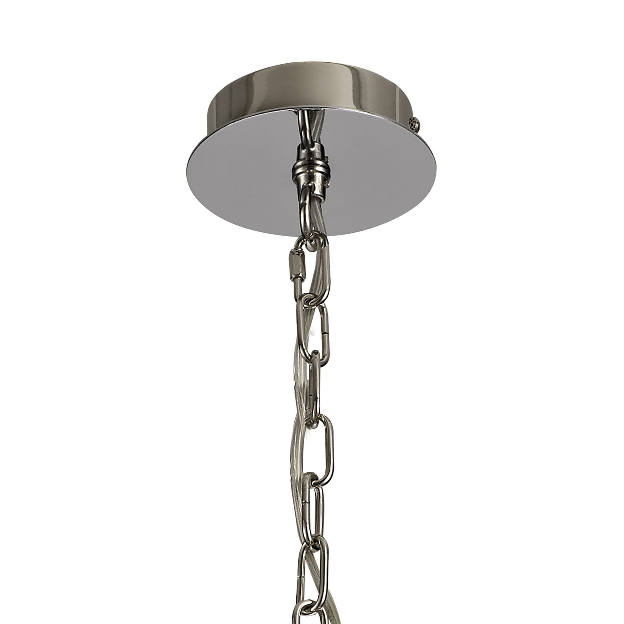 NL73109 Darling 5 Light Pendant/Semi Ceiling Polished Nickel